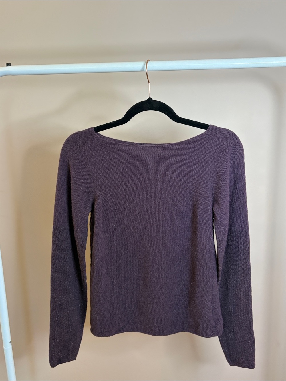 Fabiana Filippi Purple Knit Crewneck Sweater XXS